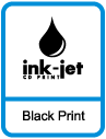 CD and DVD Black ink-jet Printing